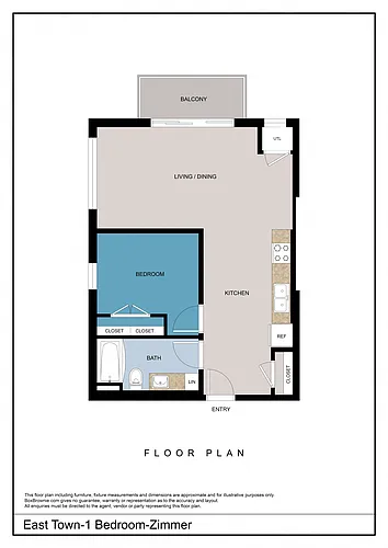 Floor plan Zimmer - 1 Bedroom