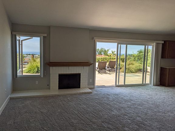 View through rear windows of living area