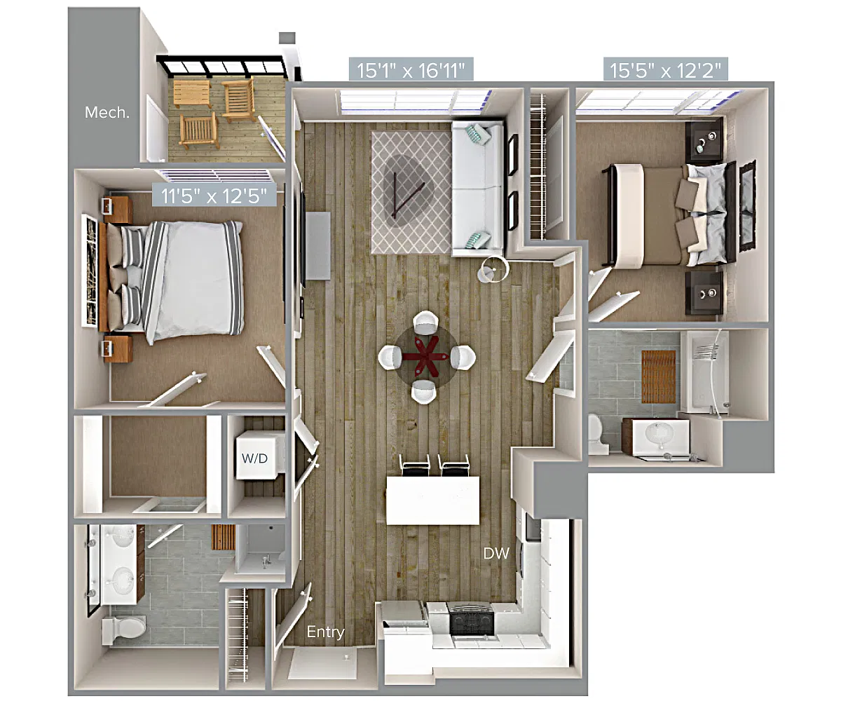 Floor plan B1-1026-A