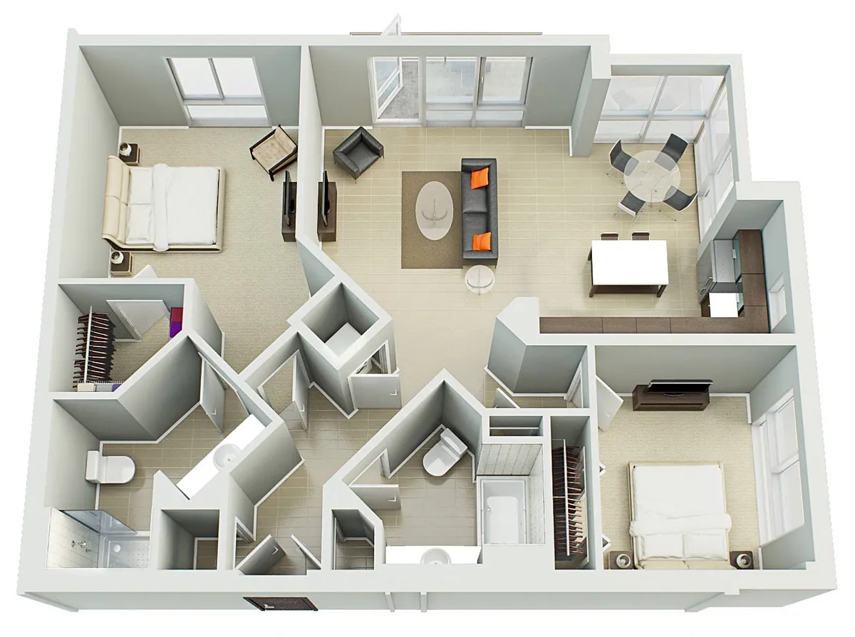 Floor plan 2C
