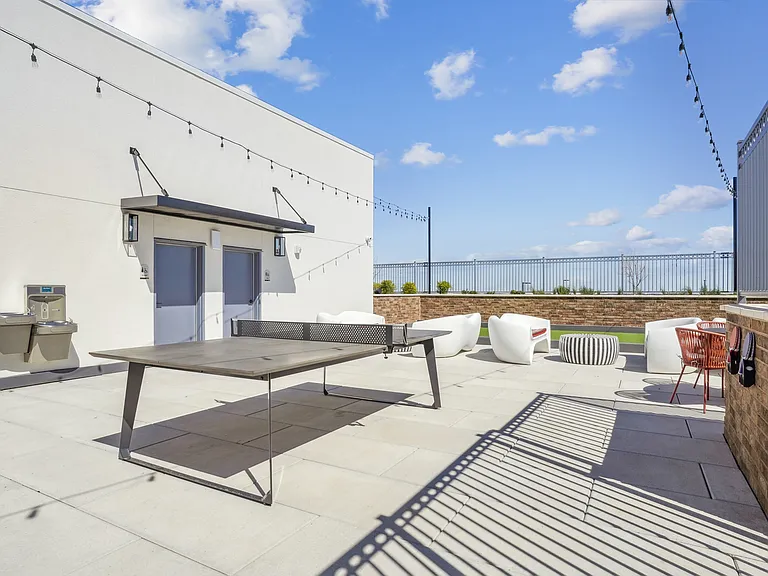 Rooftop Lounge with Ping Pong Table & Grill Area
