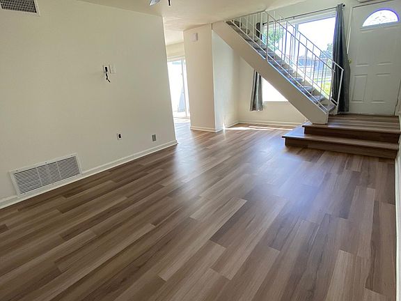 Living room with mount ready TV wall