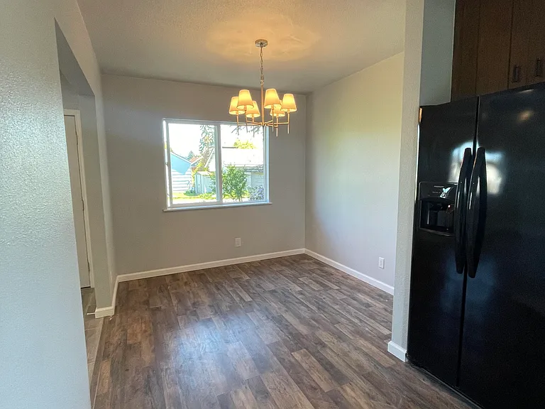 Dining room, with an east facing window.