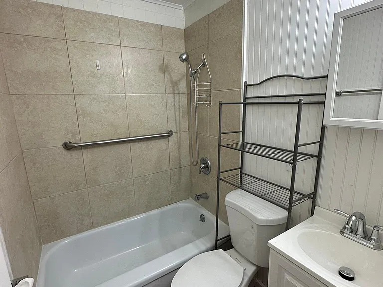 remodled bathroom, new toilet, new vanity, sink, faucet, new flooring, new medicine cabnet