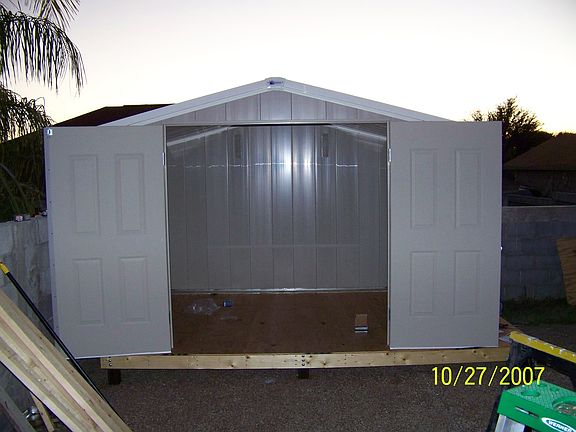 French doors open to five ft