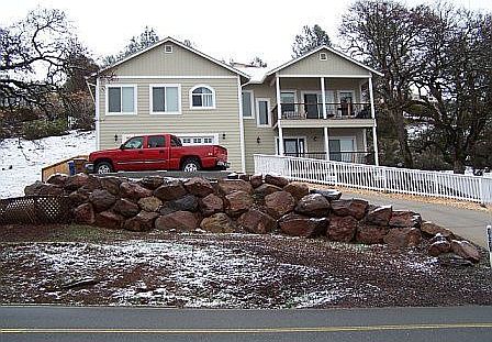 Taken from street level (front of home)