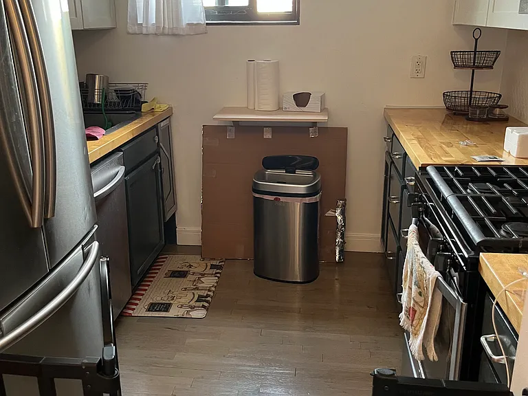 Kitchen stainless steel appliances