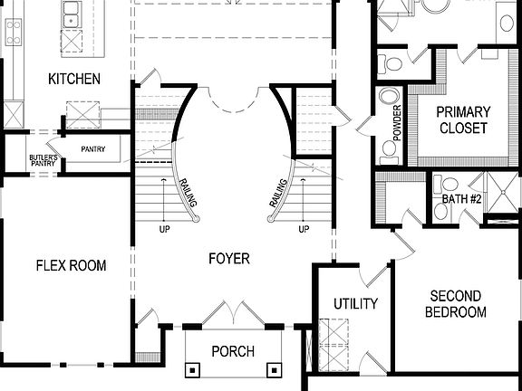 Northcrest 3FSW w Media - First Floor Plan
