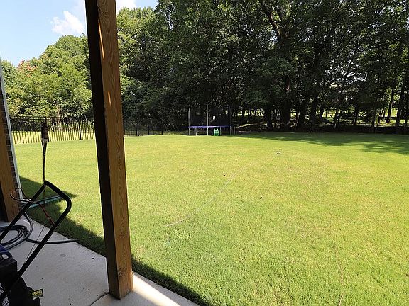 Huge level back yard