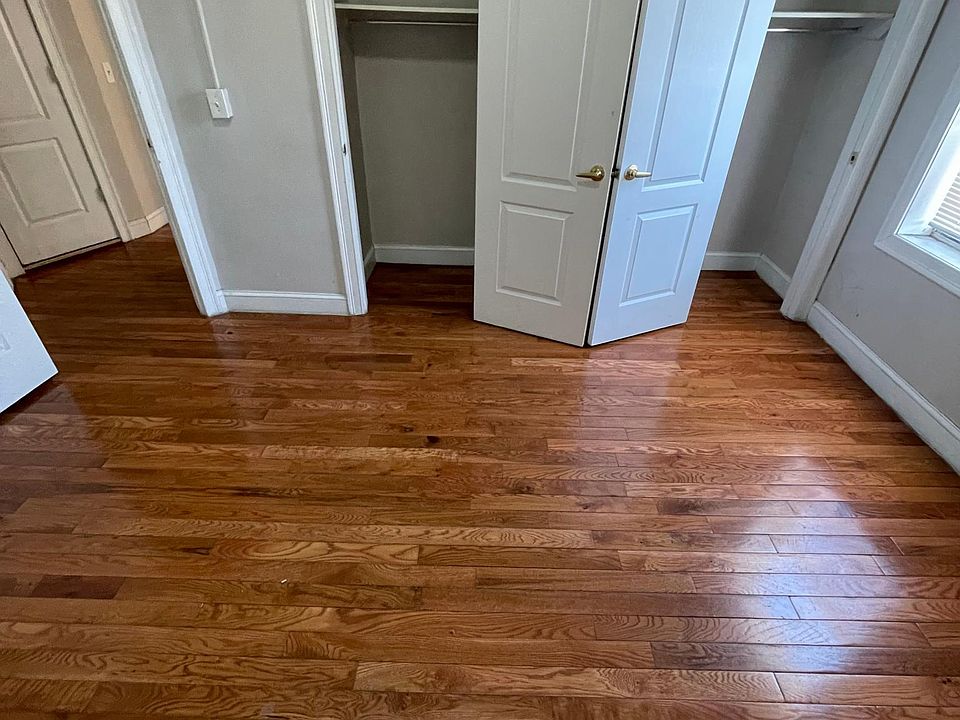 Bedroom with double closets