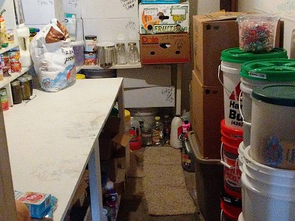 Downstairs pantry.