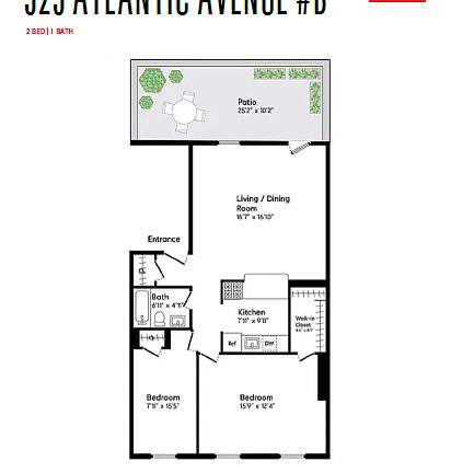 2nd image of 525 Atlantic Ave APT B