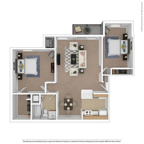 Floor plan Traditional 2 Bedroom 1 Bath