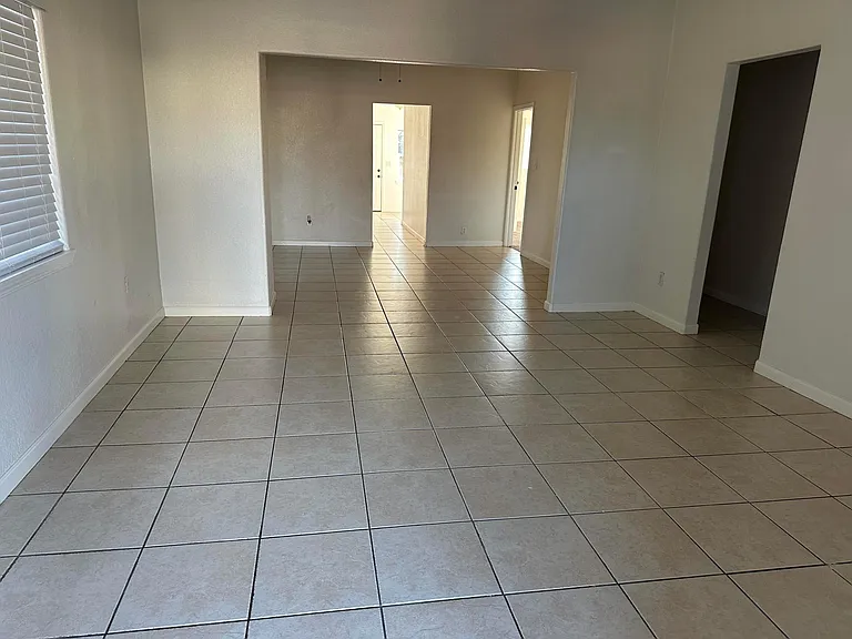 The living area is very spacious with two halls.