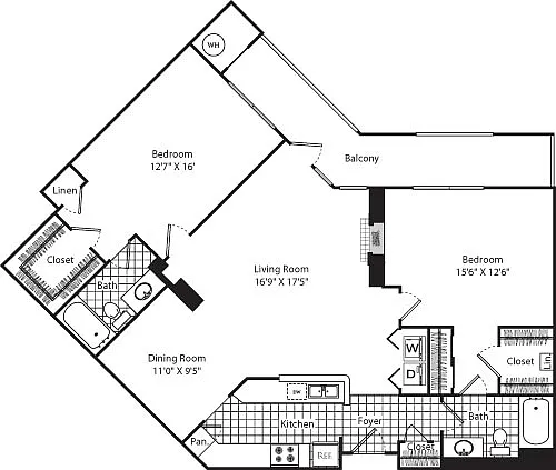 Floor plan D8 (Penthouse)