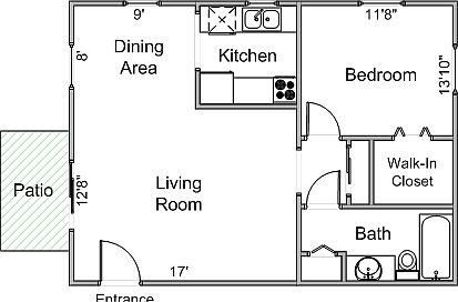 Main Floorplan For 2605 Smithfield Dr. #4
