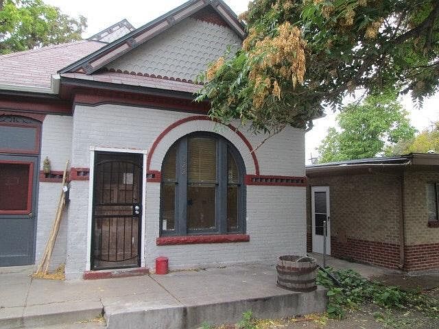 Door on left side of house