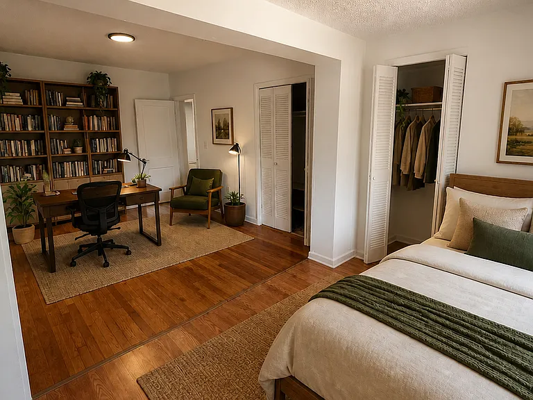 Primary Bedroom and Study attached