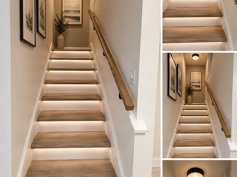 Stairs from Dining to second floor