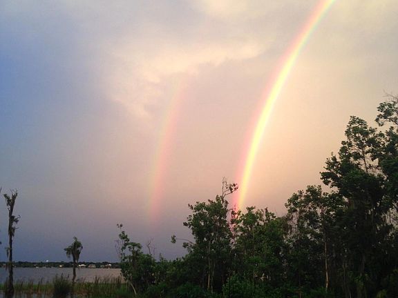 A beautiful double rainbow!