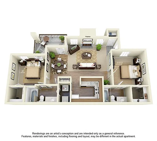 Floor plan Two Bedroom B