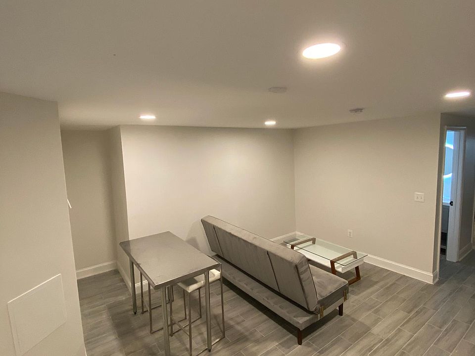 Living room and eat-in kitchen area