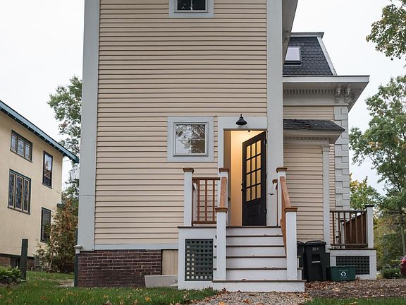 Granite steps to private entrance
