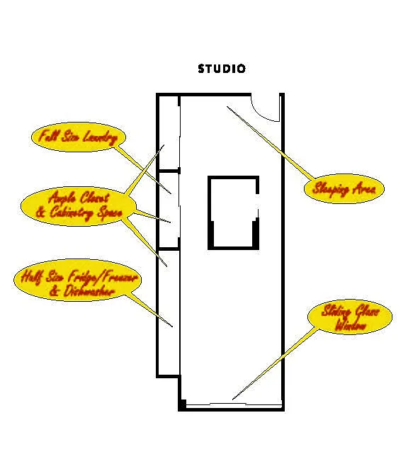 Floor plan 3125 Bldg - Studio - A3