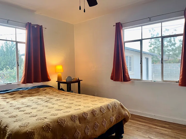 room 1, lots of natural light and space, plus closet