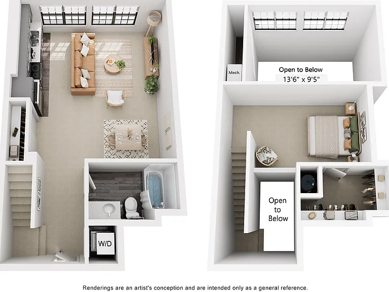 Studio w/ Loft | 675 sqft Studio w/ Loft | 675 sqft