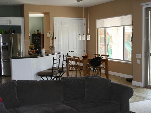 Family room into kitchen