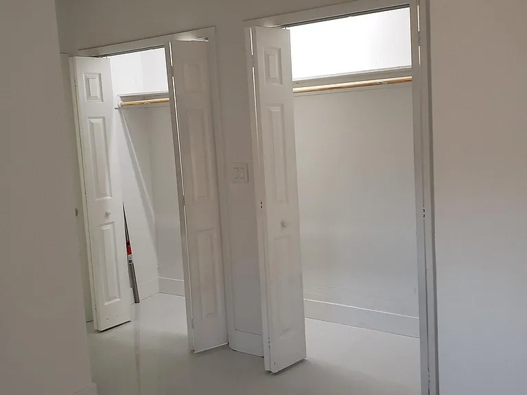 Closets in second bedroom.