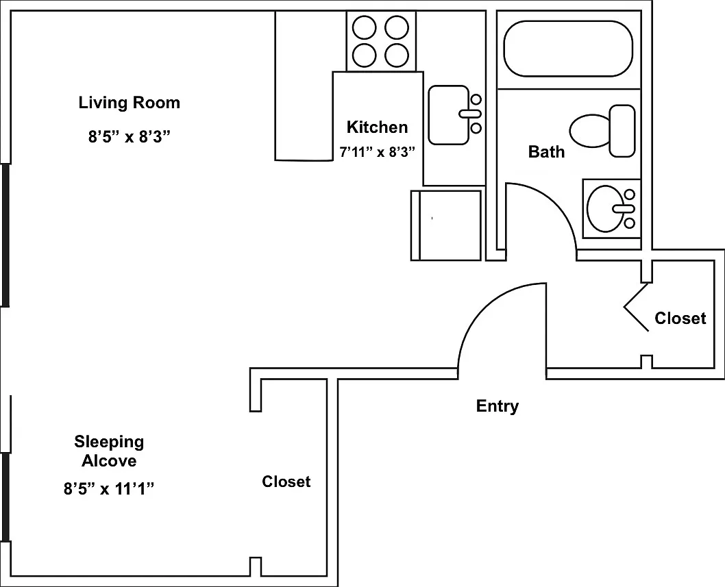 Studio, $2,600 — Photo 3