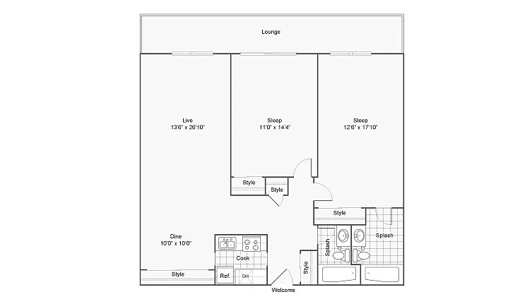 Floor plan Hampden