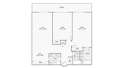 Floor plan Hampden