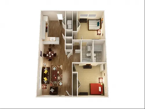 Floor plan Renovated 2 Flat