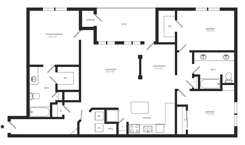 Floor plan Cottonwood