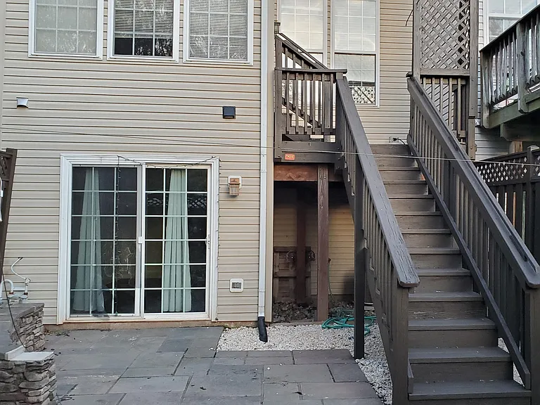 staircase from dining area