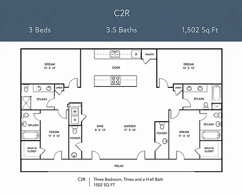 Floor plan C2R