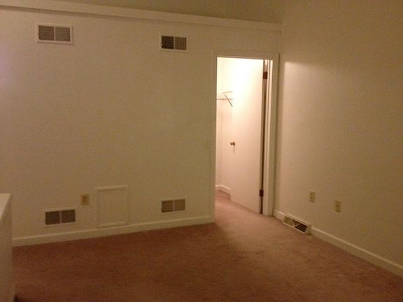 View of loft bedroom closet entrance