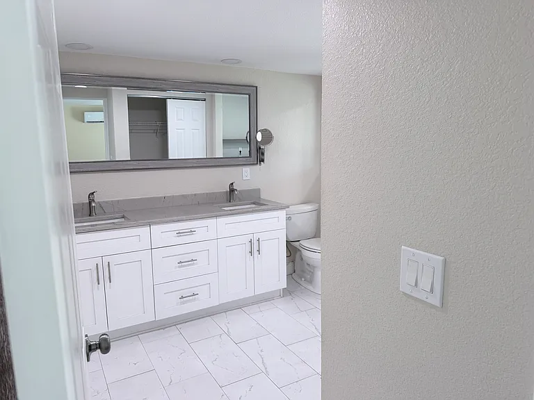 Master bath vanity