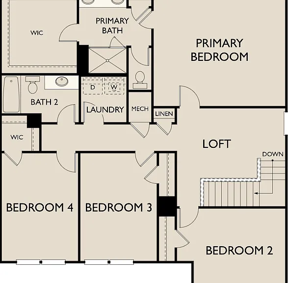 Astrid Plan - Second Floor