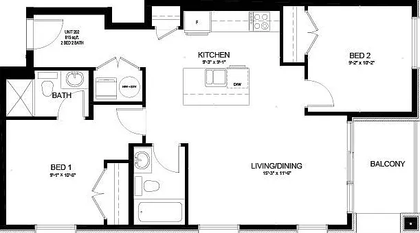 2 bed, $2,400 — Photo 2