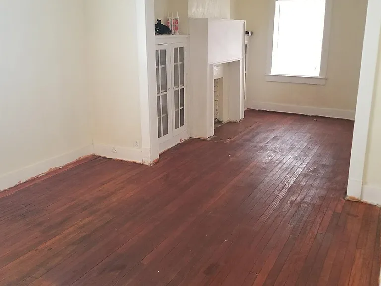 Hardwood in living room, dining room and bedrooms