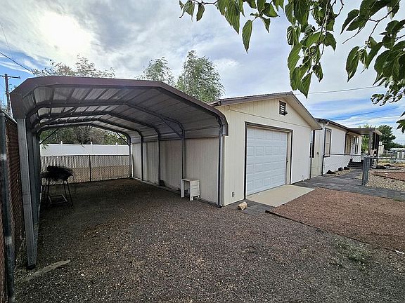 Carport and garage
