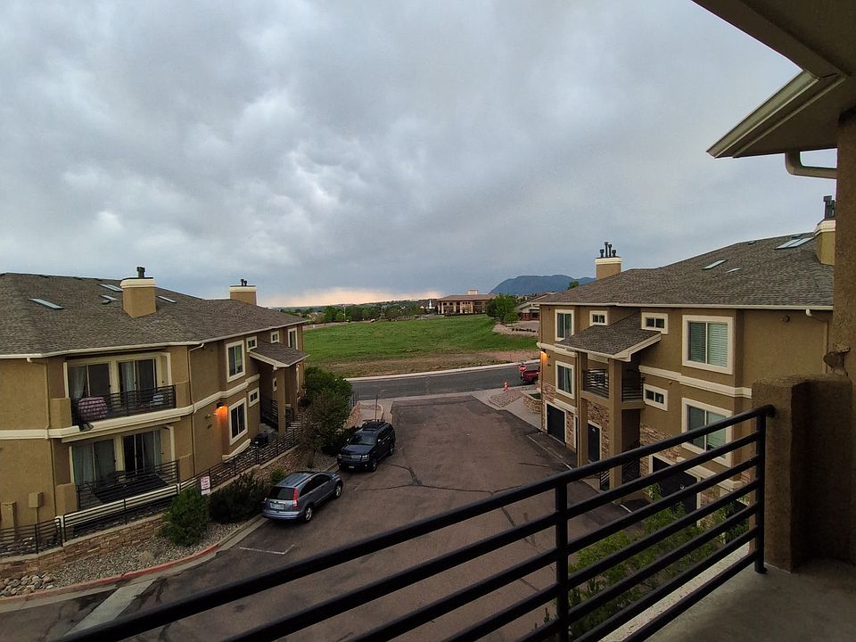 View from balcony towards downtown Colorado Springs