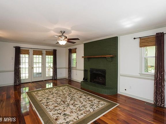 Living Room gas fireplace,opens to deck