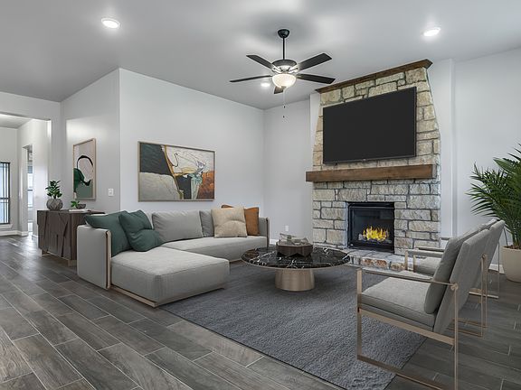 Living Room with Fireplace
