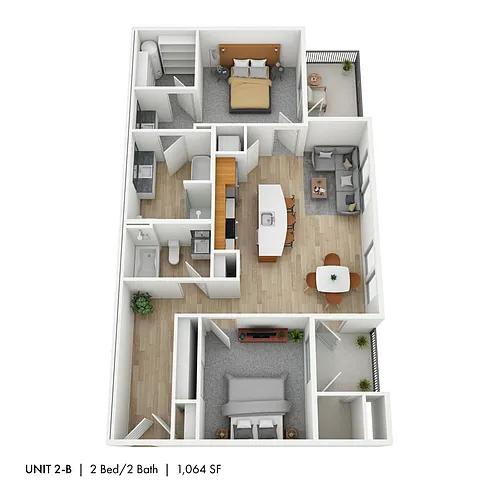 Floor plan Two Bedroom