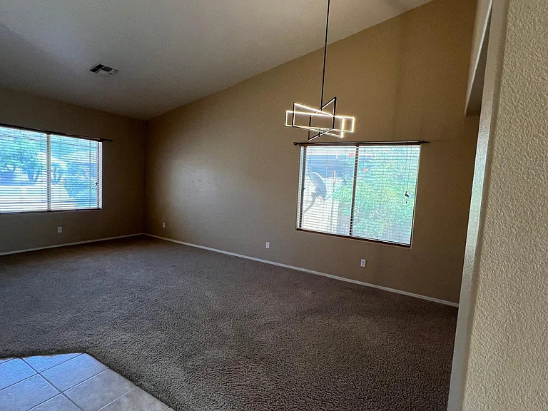 living and dining area after remodel